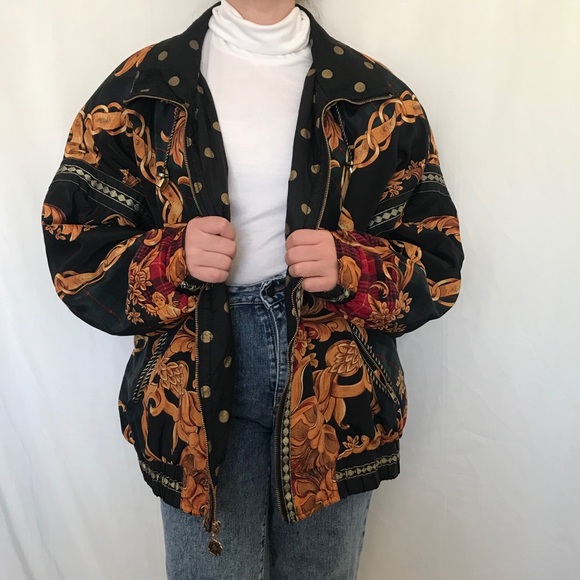 Vintage Baroque bomber jacket - Picture 2 of 6